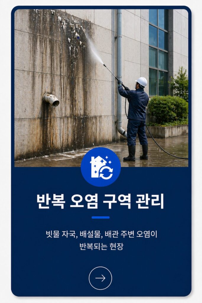 반복 오염 구역관리